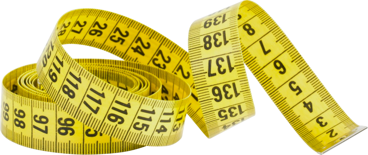 Yellow soft measuring tape.
